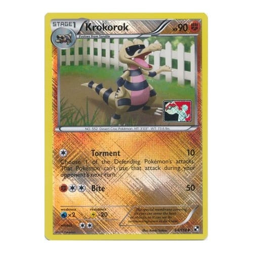 Black & White 64/114 Krokorok (League Promo)