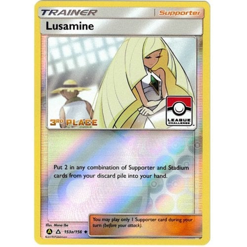 SM Ultra Prism 153a/156 Lusamine (League Promo 3rd Place Alternative Art)