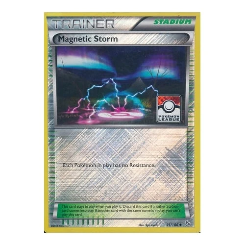 XY Flashfire 91/106 Magnetic Storm (League Promo)