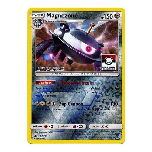 SM Ultra Prism 83/156 Magnezone (League Promo 2nd Place)
