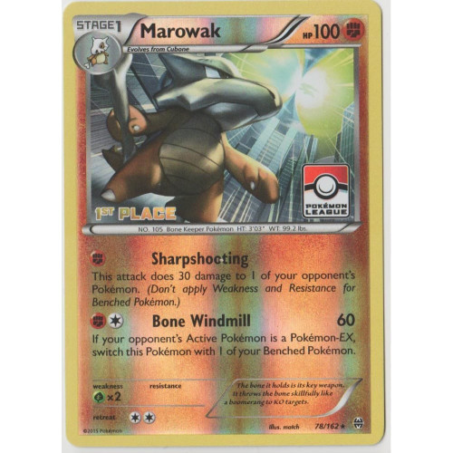 XY Break Through 78/162 Marowak (League Promo 1st Place)