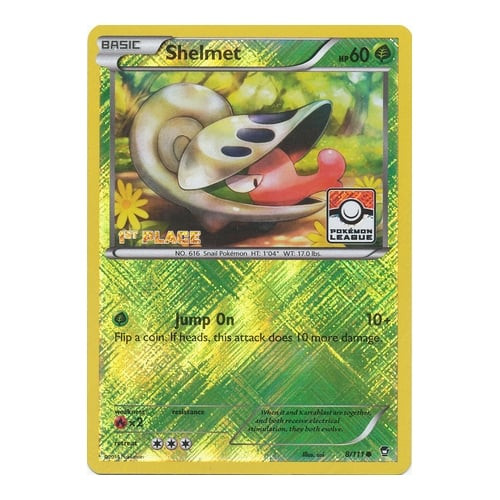 XY Furious Fists 8/111 Shelmet (League Promo 1st Place)