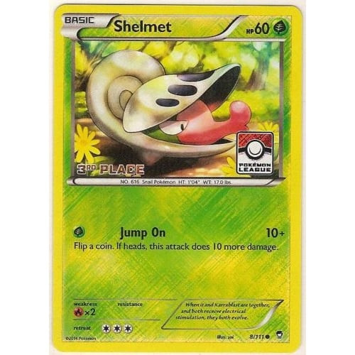 XY Furious Fists 8/111 Shelmet (League Promo 3rd Place)