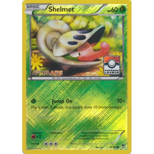 XY Furious Fists 008/111 Shelmet (League Promo 4th Place)