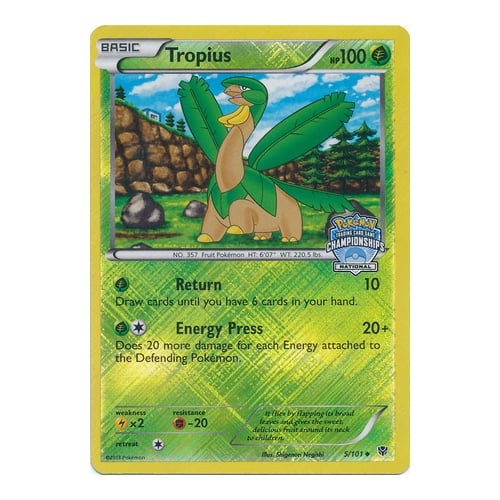 Plasma Blast 5/101 Tropius (Nationals League Promo)