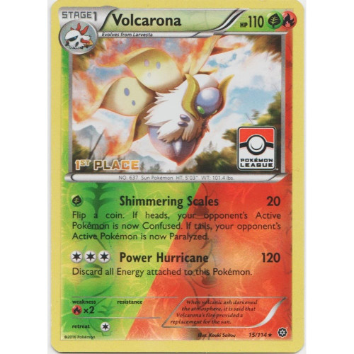 XY Steam Siege 15/114 Volcarona (League Promo 1st Place)