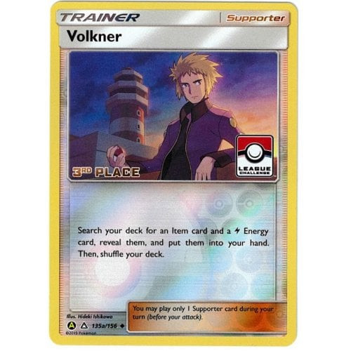 SM Ultra Prism 135a/156 Volkner (League Promo 3rd Place Alternative Art)