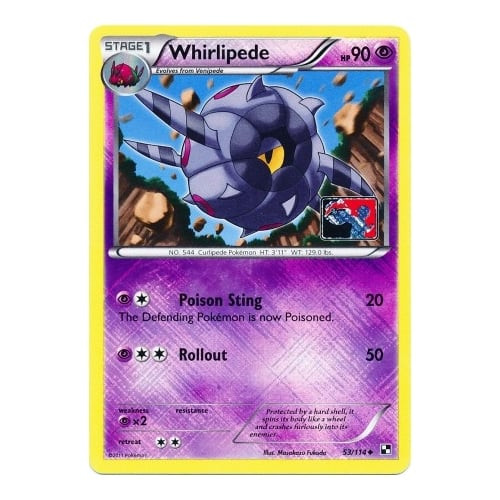 Black & White 53/114 Whirlipede (League Promo)