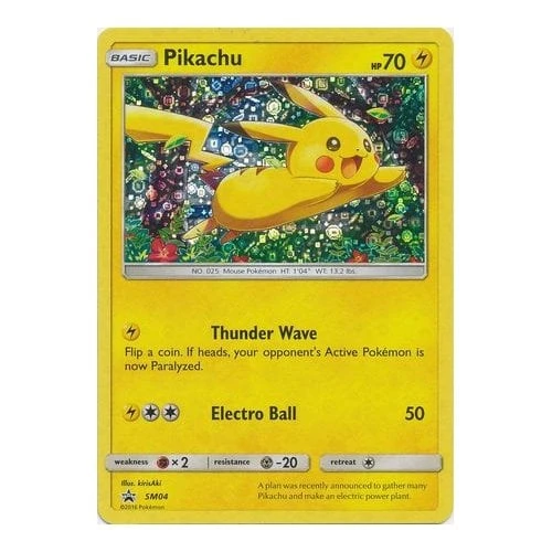 Sun & Moon Promo SM004 Pikachu (Sequin Holo Promo)