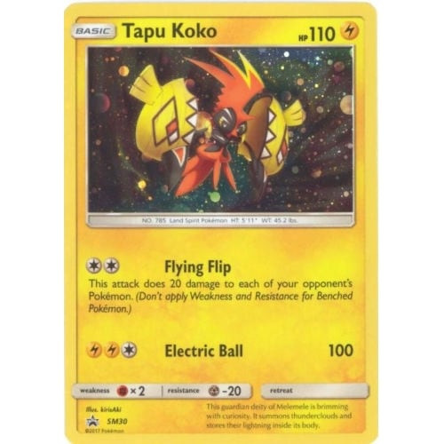 Sun & Moon Promo SM030 Tapu Koko (Regular Art)