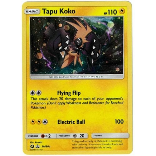 Sun & Moon Promo SM030a Tapu Koko (Alternative Art)