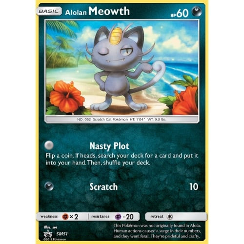 Sun & Moon Promo SM051 Alolan Meowth