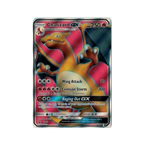 Reshiram & Charizard GX - SM247 Gold Full Art Ultra Rare Promo