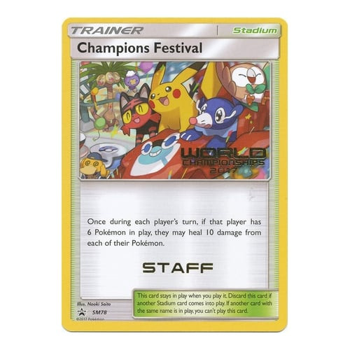 Sun & Moon Promo SM078 Champions Festival (Staff)