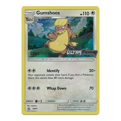 Sun & Moon Promo SM097 Gumshoos (Staff)