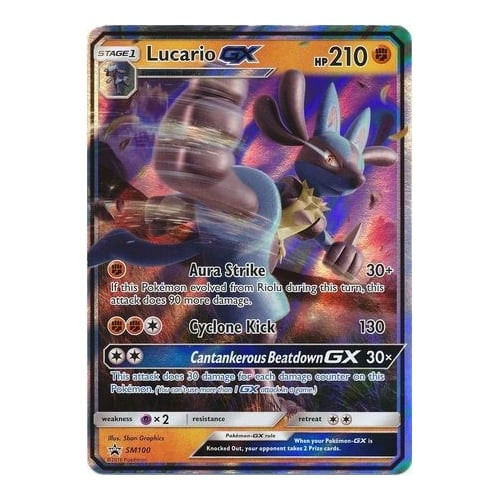 Sun & Moon Promo SM100 Lucario GX