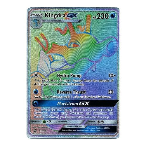 Sun & Moon Promo SM155 Kingdra GX (Rainbow Rare)