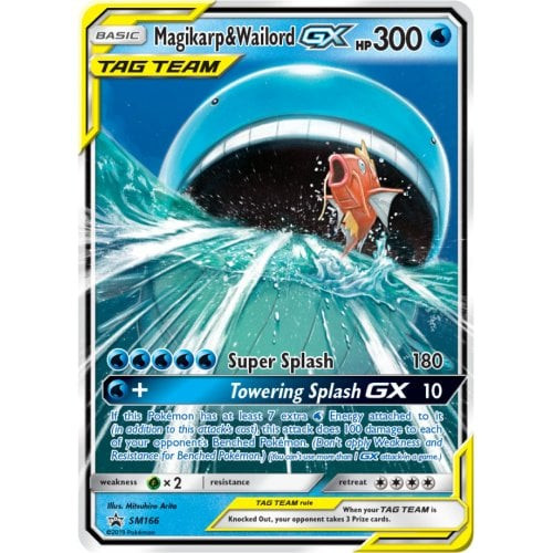 Sun & Moon Promo SM166 Magikarp & Wailord GX (TAG TEAM)