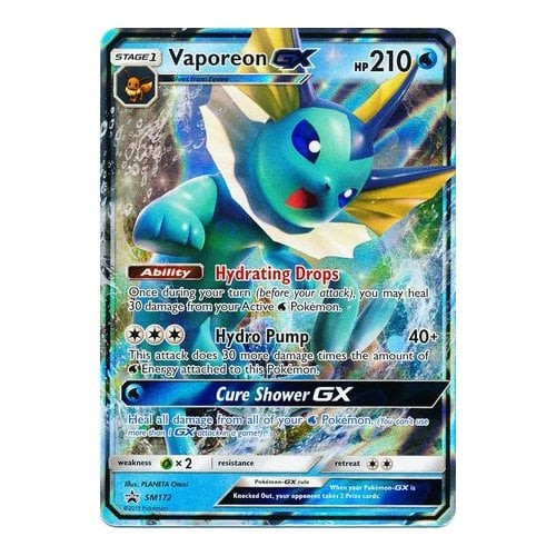 Sun & Moon Promo SM172 Vaporeon GX