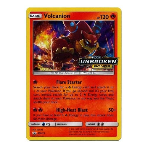 Sun & Moon Promo SM179 Volcanion (STAFF)