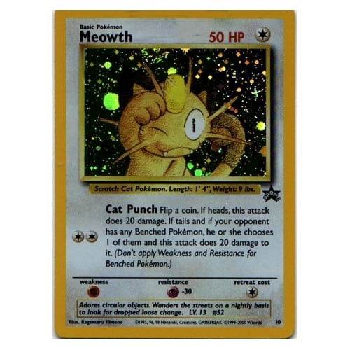 Pokemon Black Star Promo 10 Meowth