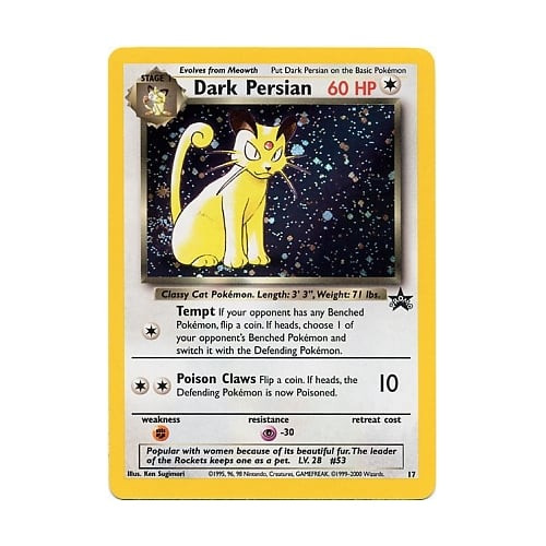 Pokemon Black Star Promo 17 Dark Persian
