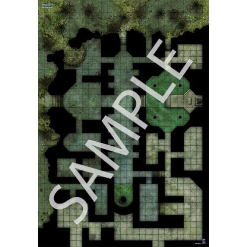 Pathfinder Flip-Mat: Bigger Flooded Dungeon