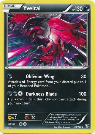 XY Base Set 78/146 Yveltal (Non-Holo)
