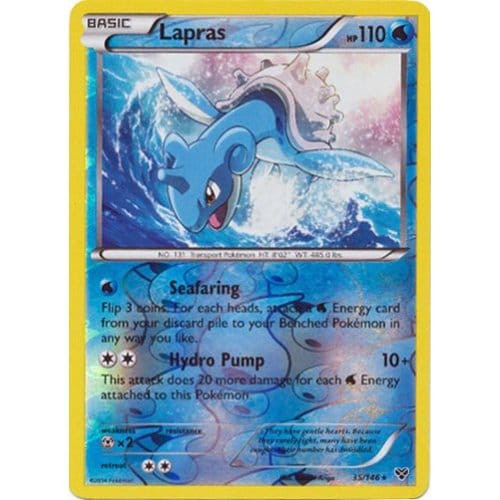 XY Base Set 035/146 Lapras (Reverse Holo)