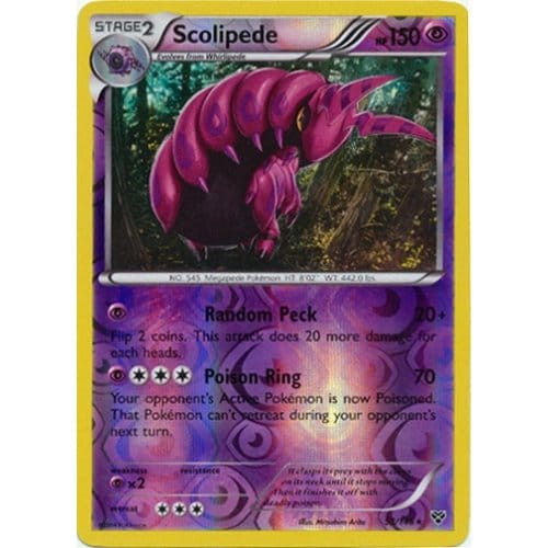 XY Base Set 053/146 Scolipede (Reverse Holo)