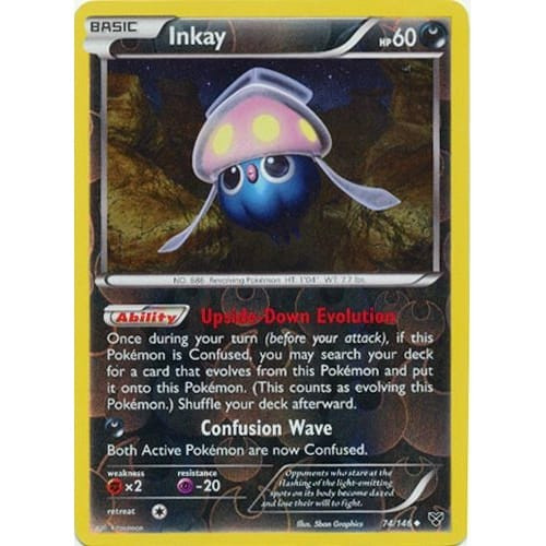 XY Base Set 74/146 Inkay (Reverse Holo)
