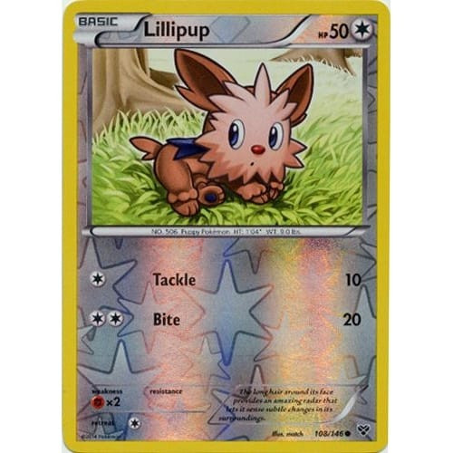 XY Base Set 108/146 Lillipup (Reverse Holo)