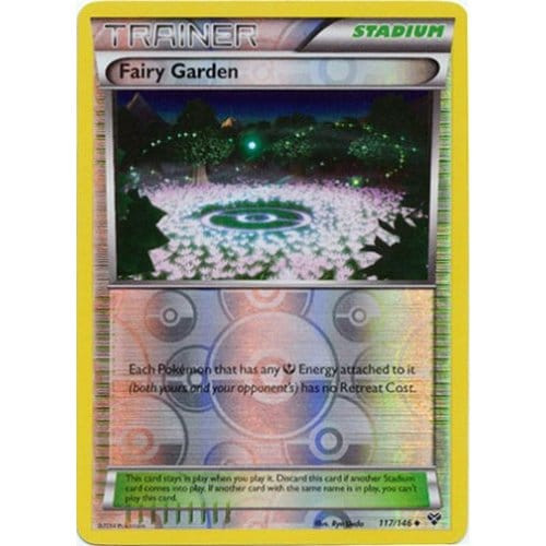 XY Base Set 117/146 Fairy Garden (Reverse Holo)