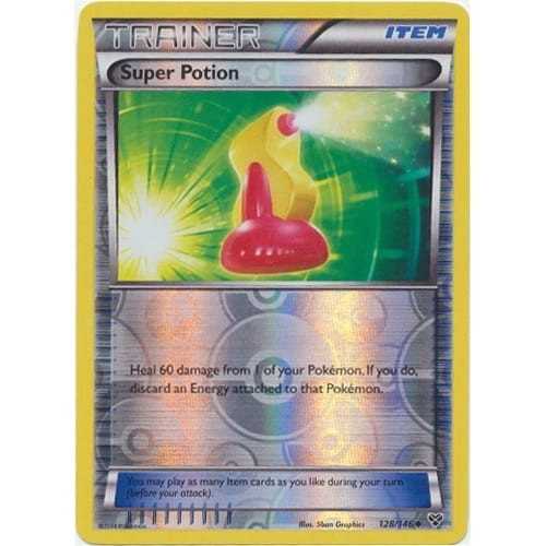 XY Base Set 128/146 Super Potion (Reverse Holo)