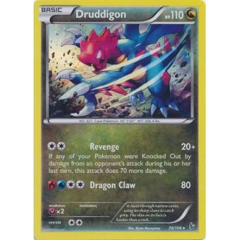 XY Flashfire 70/106 Druddigon (Holo)
