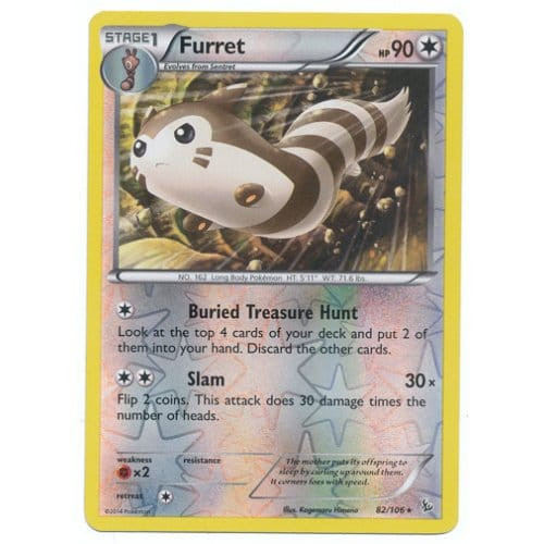 XY Flashfire 82/106 Furret (Reverse Holo)
