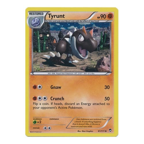 XY Furious Fists 61/111 Tyrunt (Cosmo Holo)
