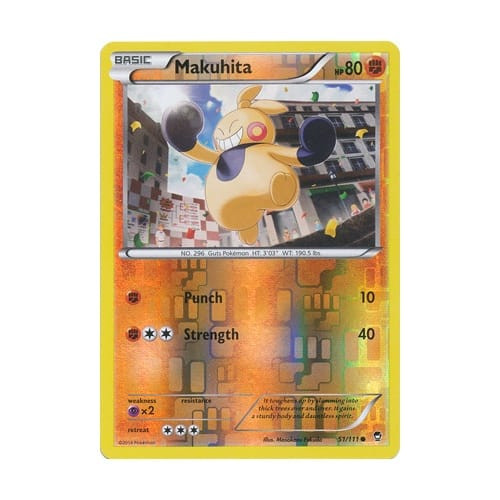 XY Furious Fists 051/111 Makuhita (Reverse Holo)