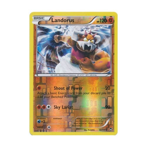 XY Furious Fists 58/111 Landorus (Reverse Holo)