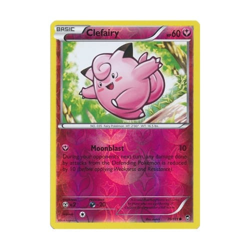 XY Furious Fists 070/111 Clefairy (Reverse Holo)