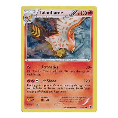 XY Phantom Forces 10/119 Talonflame (Shatter Holo)