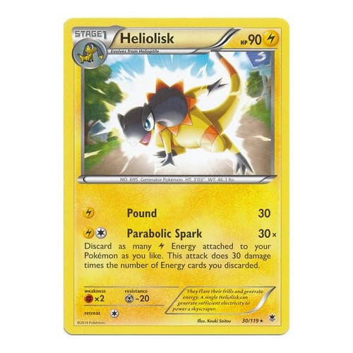 XY Phantom Forces 30/119 Heliolisk (Non-Holo)