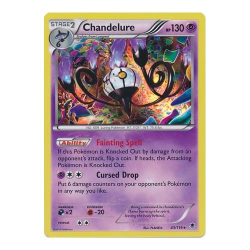 XY Phantom Forces 43/119 Chandelure (Holo)