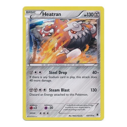 XY Phantom Forces 63/119 Heatran (Holo)