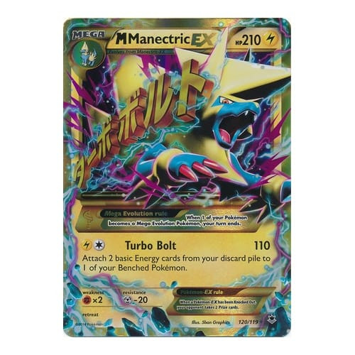 XY Phantom Forces 120/119 M Manectric EX (Mega Secret Rare)