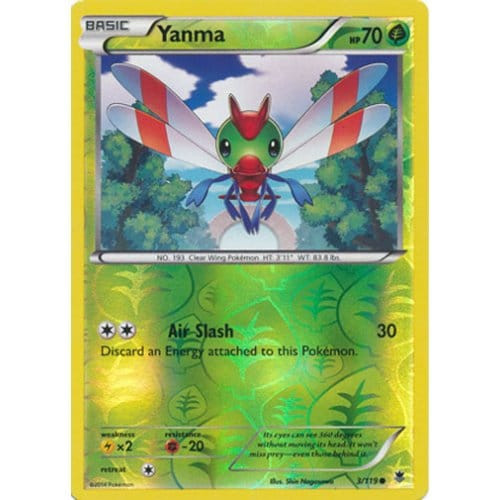 XY Phantom Forces 3/119 Yanma (Reverse Holo)