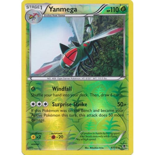 XY Phantom Forces 4/119 Yanmega (Reverse Holo)