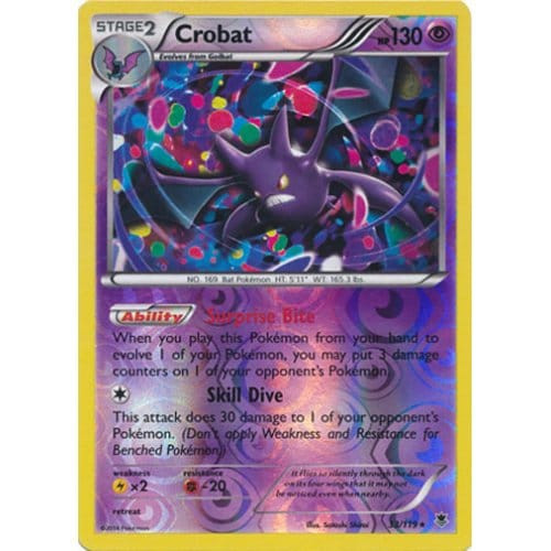 XY Phantom Forces 33/119 Crobat (Reverse Holo)
