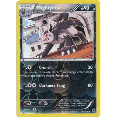 XY Phantom Forces 54/119 Mightyena (Reverse Holo)