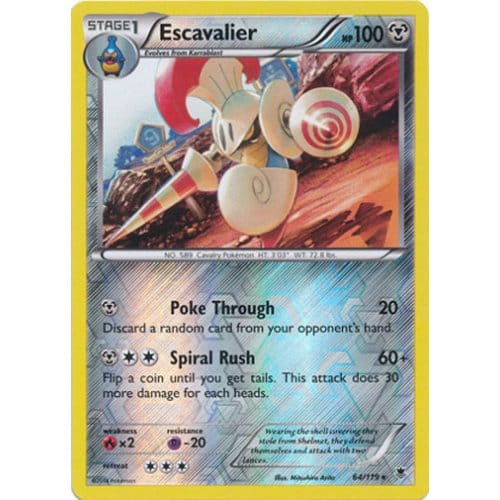 XY Phantom Forces 64/119 Escavalier (Reverse Holo)